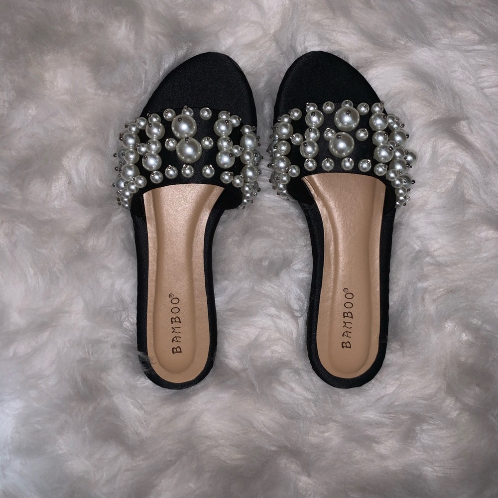 Satin Pearl Slides